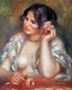 Pierre Auguste Renoir Werke - Gabri mit einer Rose Pierre Auguste Renoir